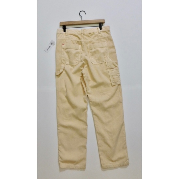 NWT!! Urban Outfitters BDG Corduroy Carpenter Pants Mago Ivory Yellow Size 8 - Picture 9 of 16